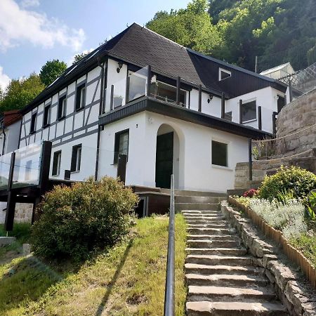 Saechsische-Schweiz-Ferienhaus-Wohnung-2-Mit-Hervorragendem-Panoramablick-Ueber-Das-Elbtal Königstein an der Elbe Exteriör bild
