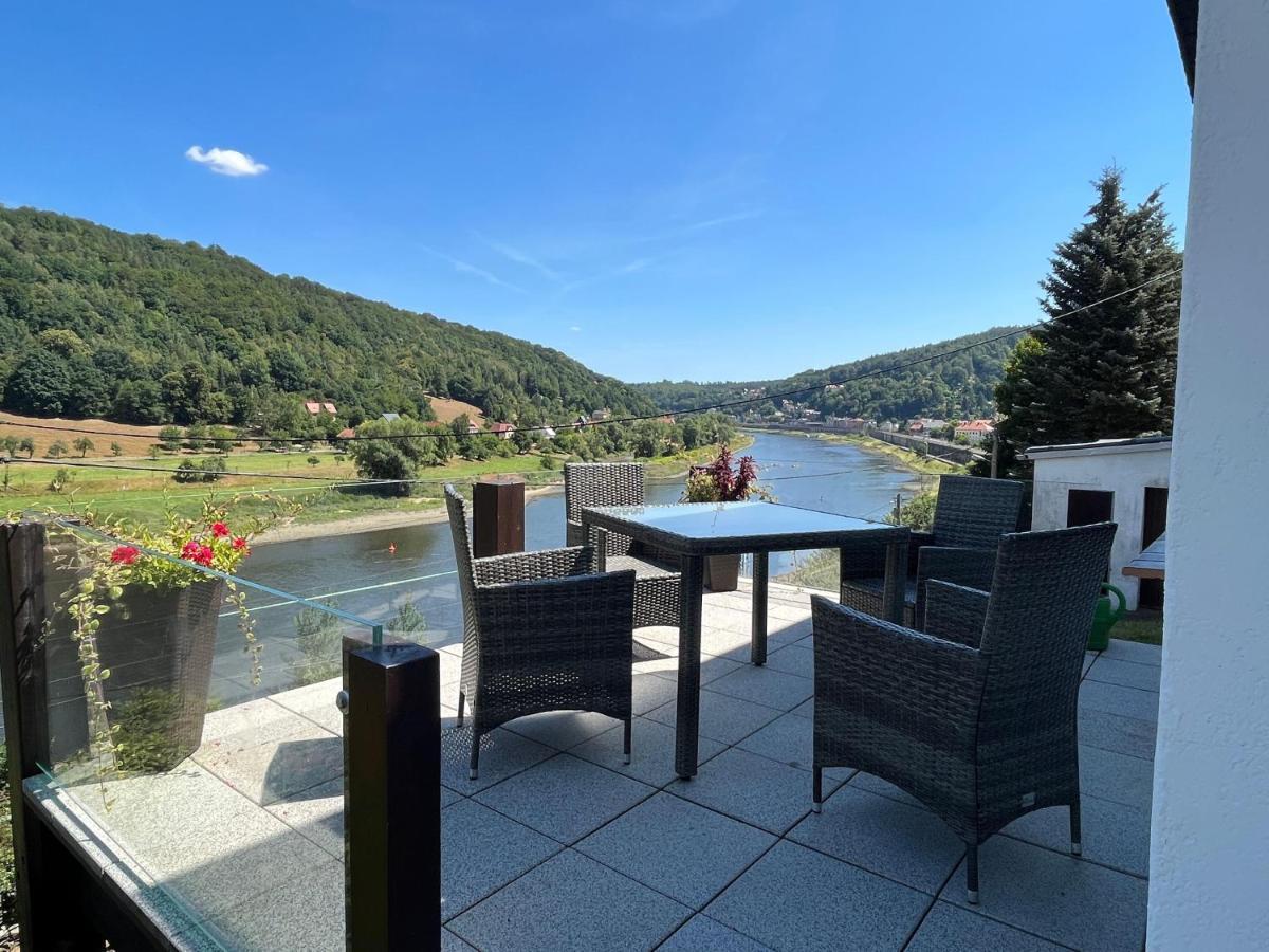 Saechsische-Schweiz-Ferienhaus-Wohnung-2-Mit-Hervorragendem-Panoramablick-Ueber-Das-Elbtal Königstein an der Elbe Exteriör bild